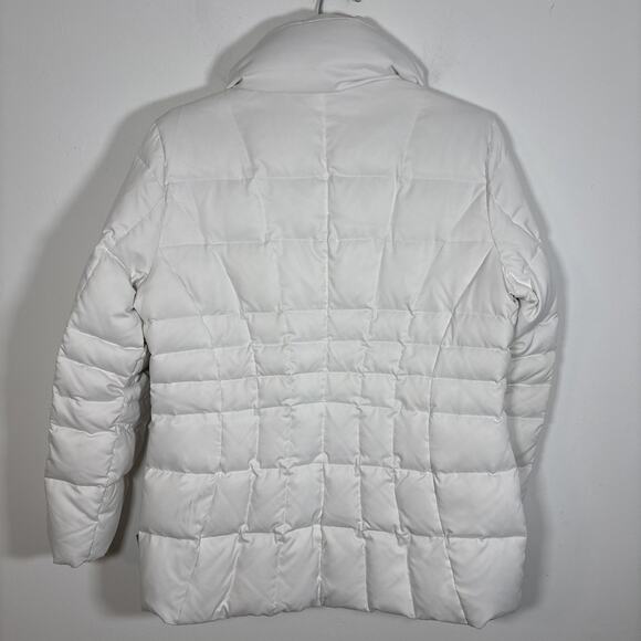 Calvin Klein Puffer Duck Down Feather Jacket Coat Large White Warm Winter - Picture 7 of 8